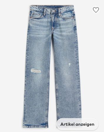NEUE MÄDCHEN JEANS / STRAIGHT LEG LOW WAIST