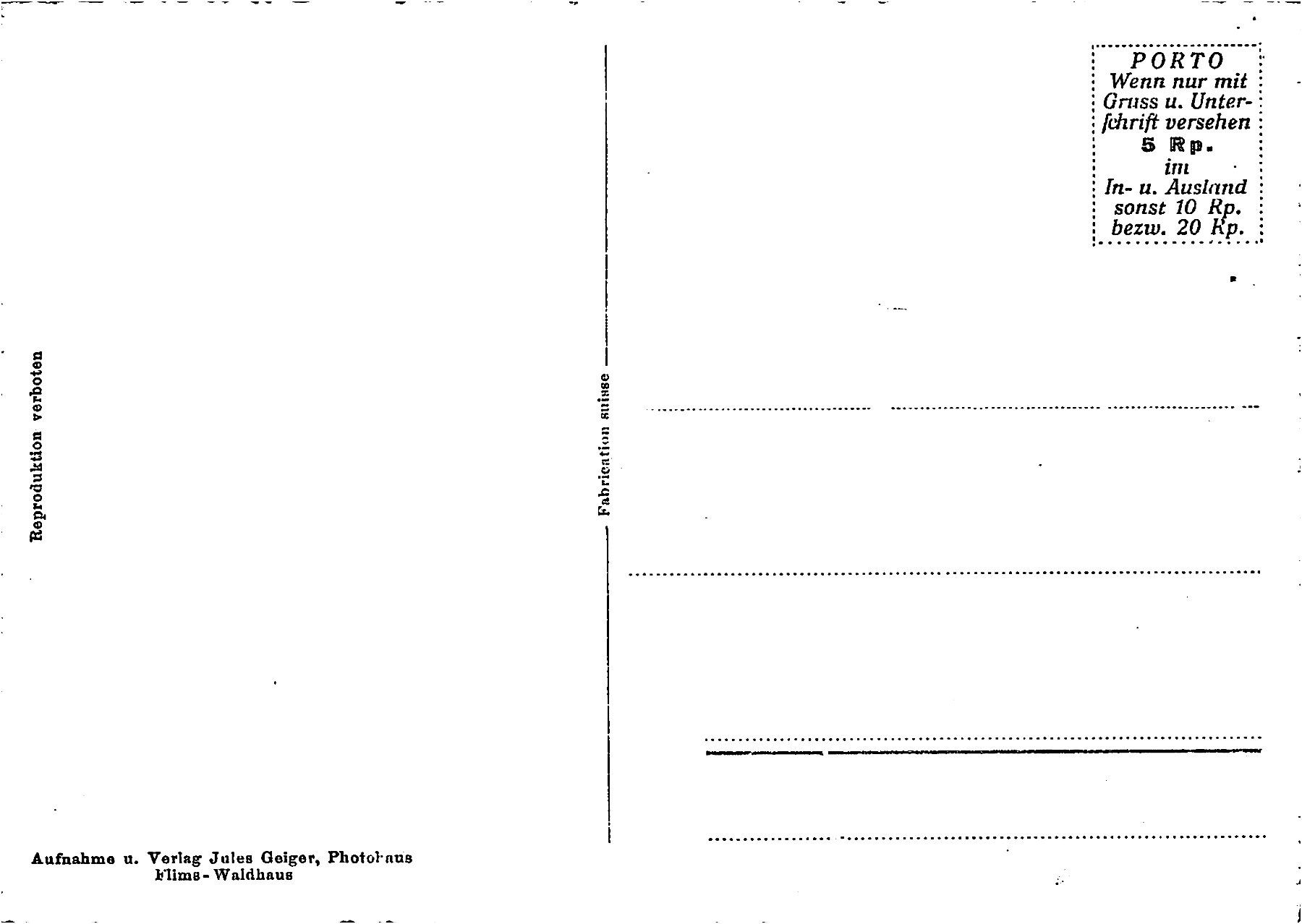 Ansichtskarten: Felsberg – Gebraucht aus Ottikon b.Kemptth. von Neptun1974 1
