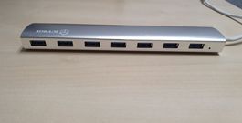 Verkaufe IcyBox USB3 Hub Silber mit 7 Ports