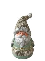 Deko Figur Santa grün aus Polyresin 18 cm