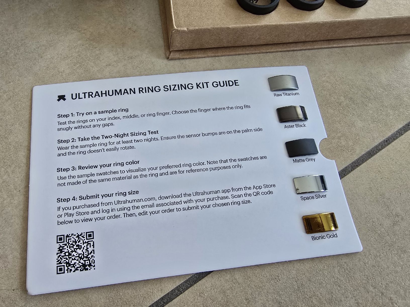 Smartwatch: Ultrahuman Ring Air Sizing Kit – Gebraucht aus Rickenbach b. Wil von VeryLovelyThings 1