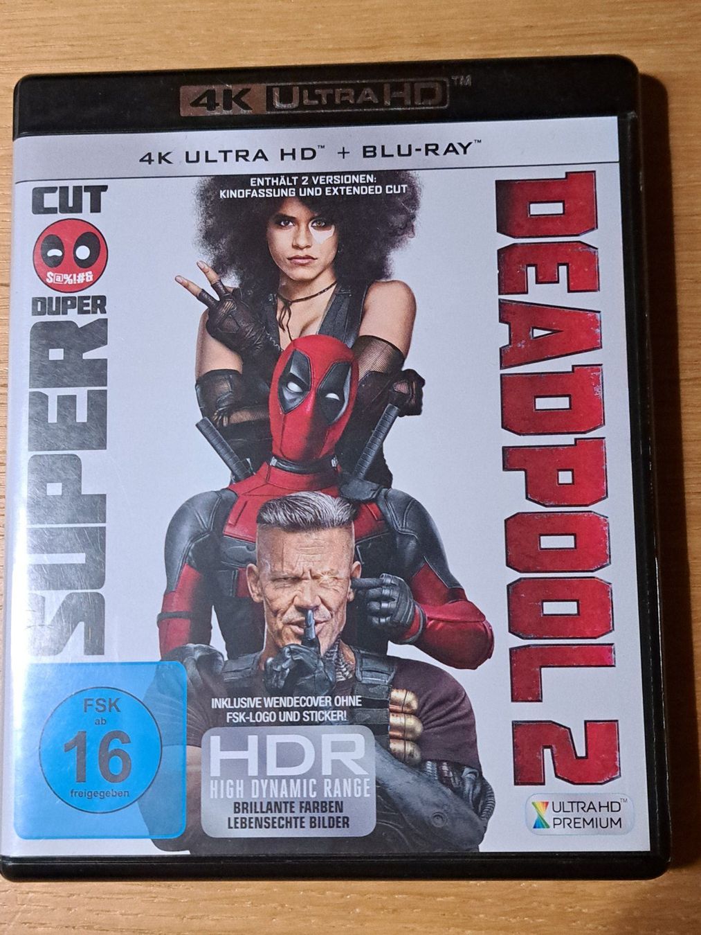 Tutti i DVDs: MARVEL 4-Disc Blu-ray 4K Ultra HD und Blu-ray DEADPOOL 2 – Nuovo (secondo la descrizione) da Unterseen venduto da Kanica