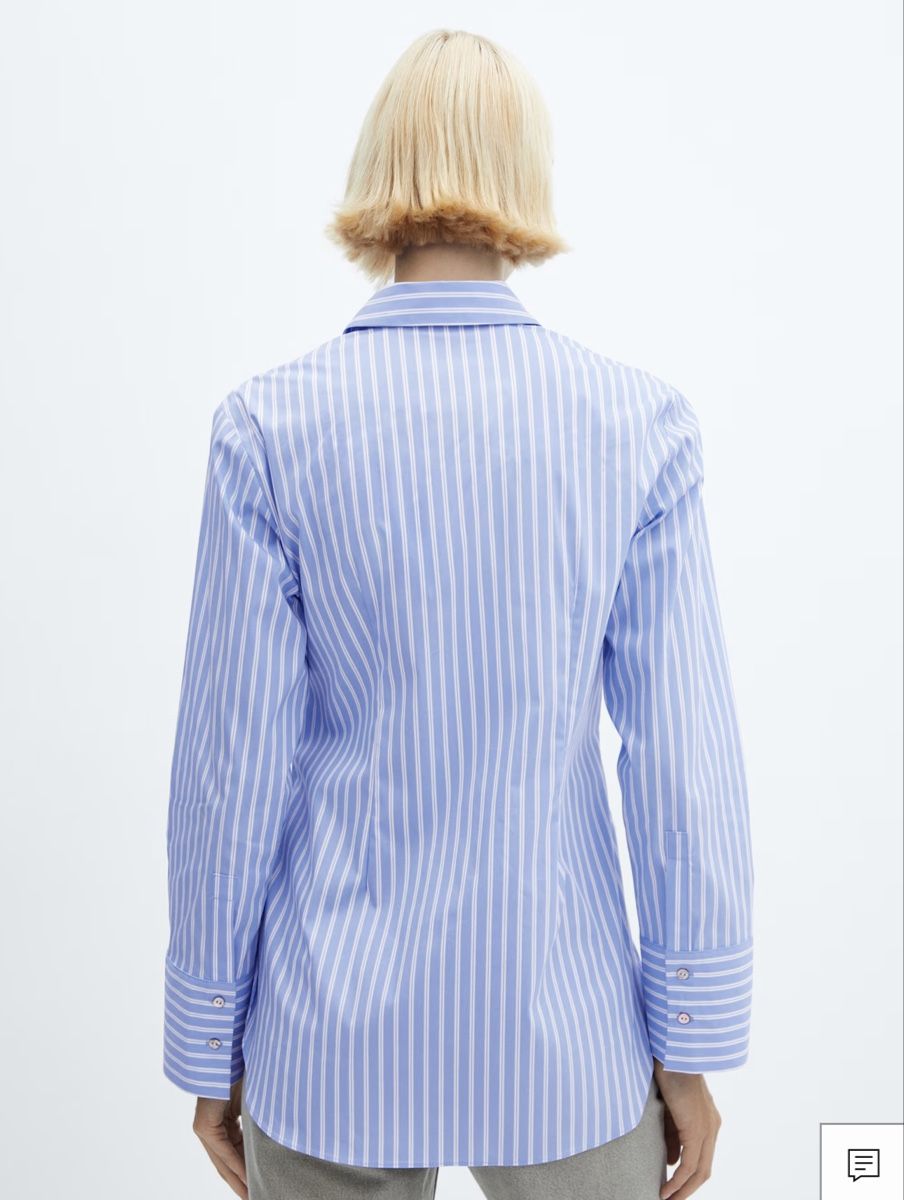Mango Camicette: Mango blue stripes shirt S – Usato da Zürich venduto da Lovelyperfumes 4