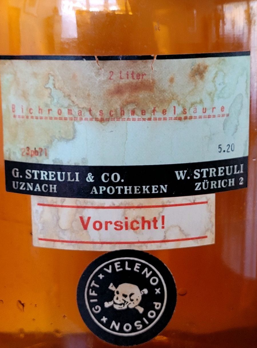 Laborzubehör: Original antike Apothekerflasche mit Stöpsel, 2 L – Gebraucht aus Unterengstringen von orpheo13 2