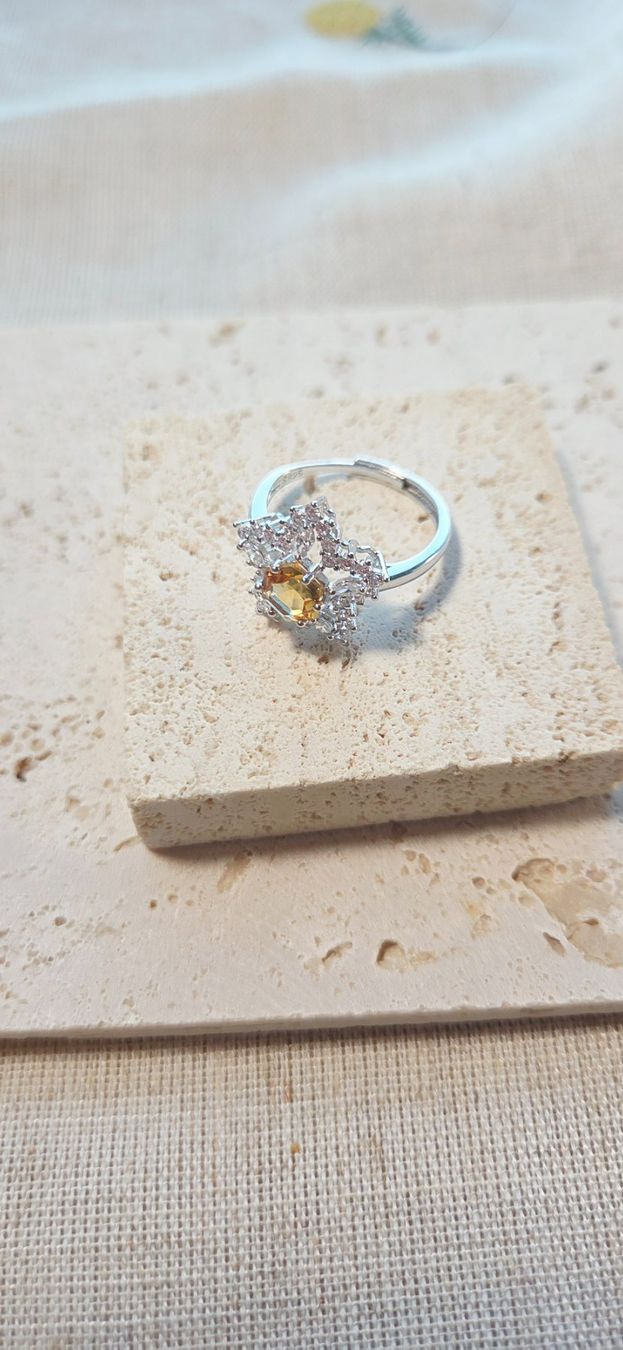 Anelli: NEW - S925 Citrine Ring (Adjustable) – Nuovo (secondo la descrizione) da Zürich venduto da cin_wcf6 5