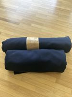 Stoff dunkelblau Mischgewebe neu