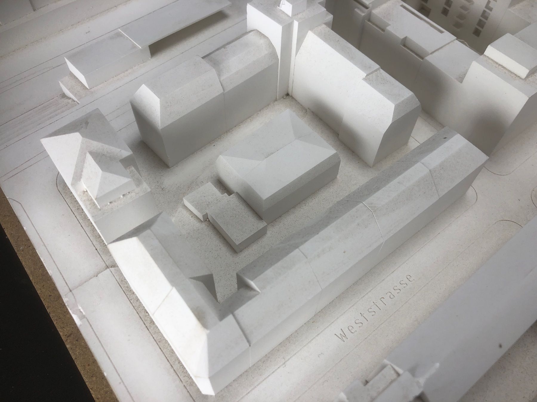 Kit di modellismo & Modellini statici: Zürich Seebahnstrasse, Architekturmodell, Gips – Usato da Laufenburg venduto da industrial-silence 4