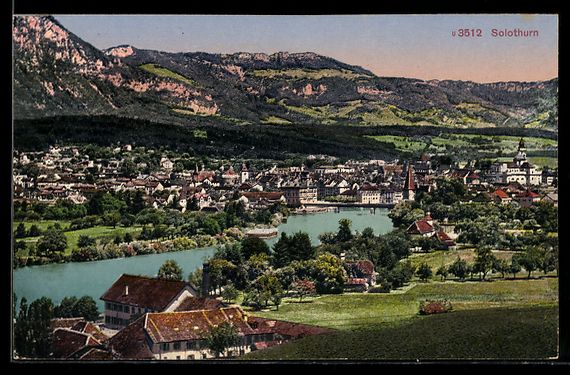 Ansichtskarten: Solothurn, Stadtansicht mit Fluss und H – Gebraucht aus Berlin von bartko-reher