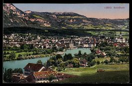 Solothurn, Stadtansicht mit Fluss und H