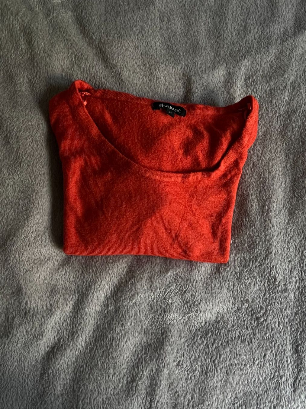 C&A Top: Pull fin rouge orangé, idéal pour le printemps. Taille M – Usato da Sion venduto da Kitty_Kat 2