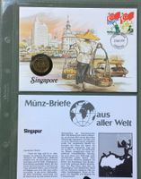 Münzbrief Singapur 🇸🇬 1988