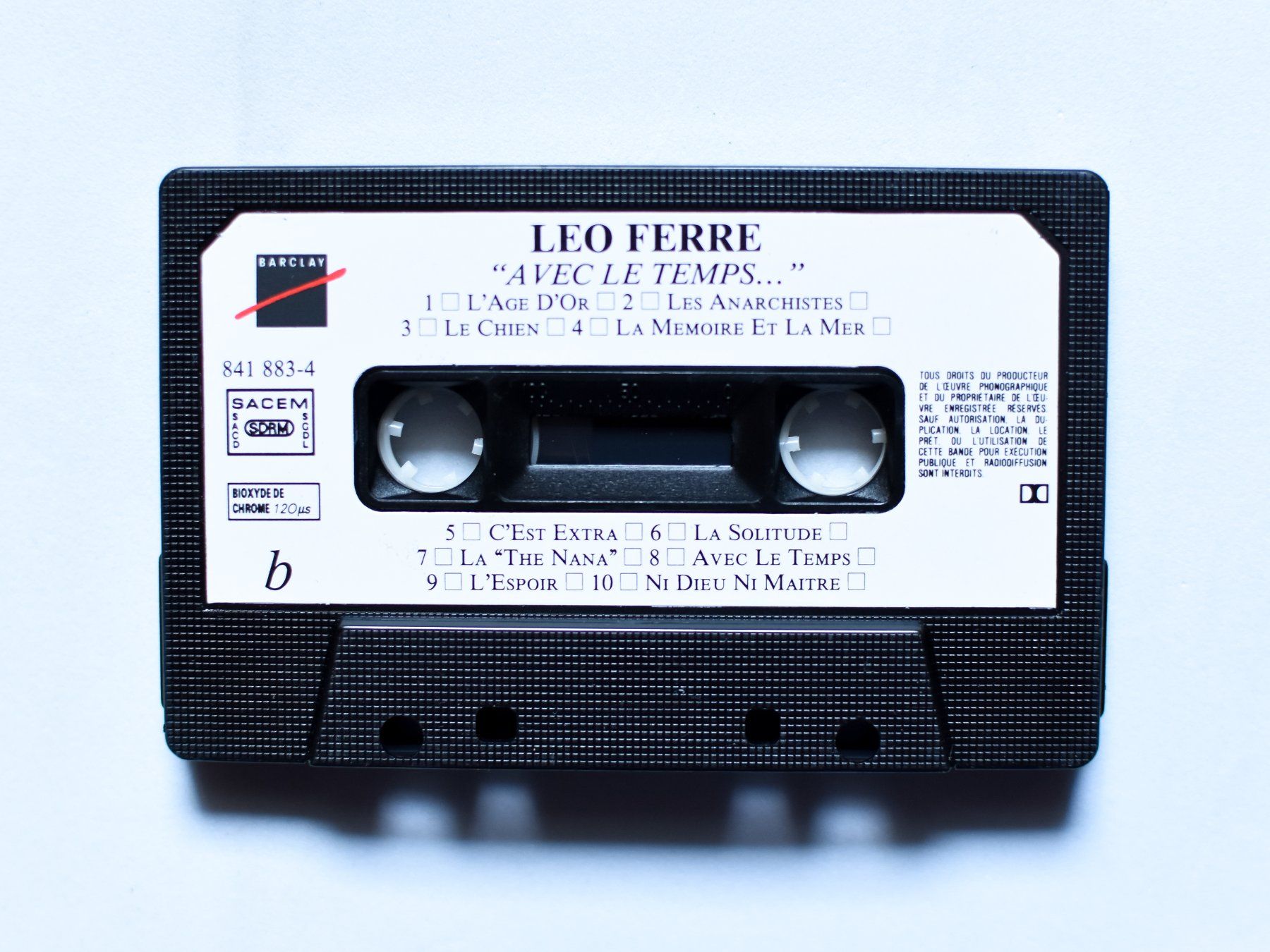 Cassettes audio: Léo Ferré - Avec le temps (MC) – D'occasion à Belmont-sur-Yverdon par ag97 2