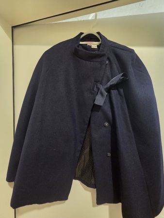 Cape bleu marine élégant, taille M