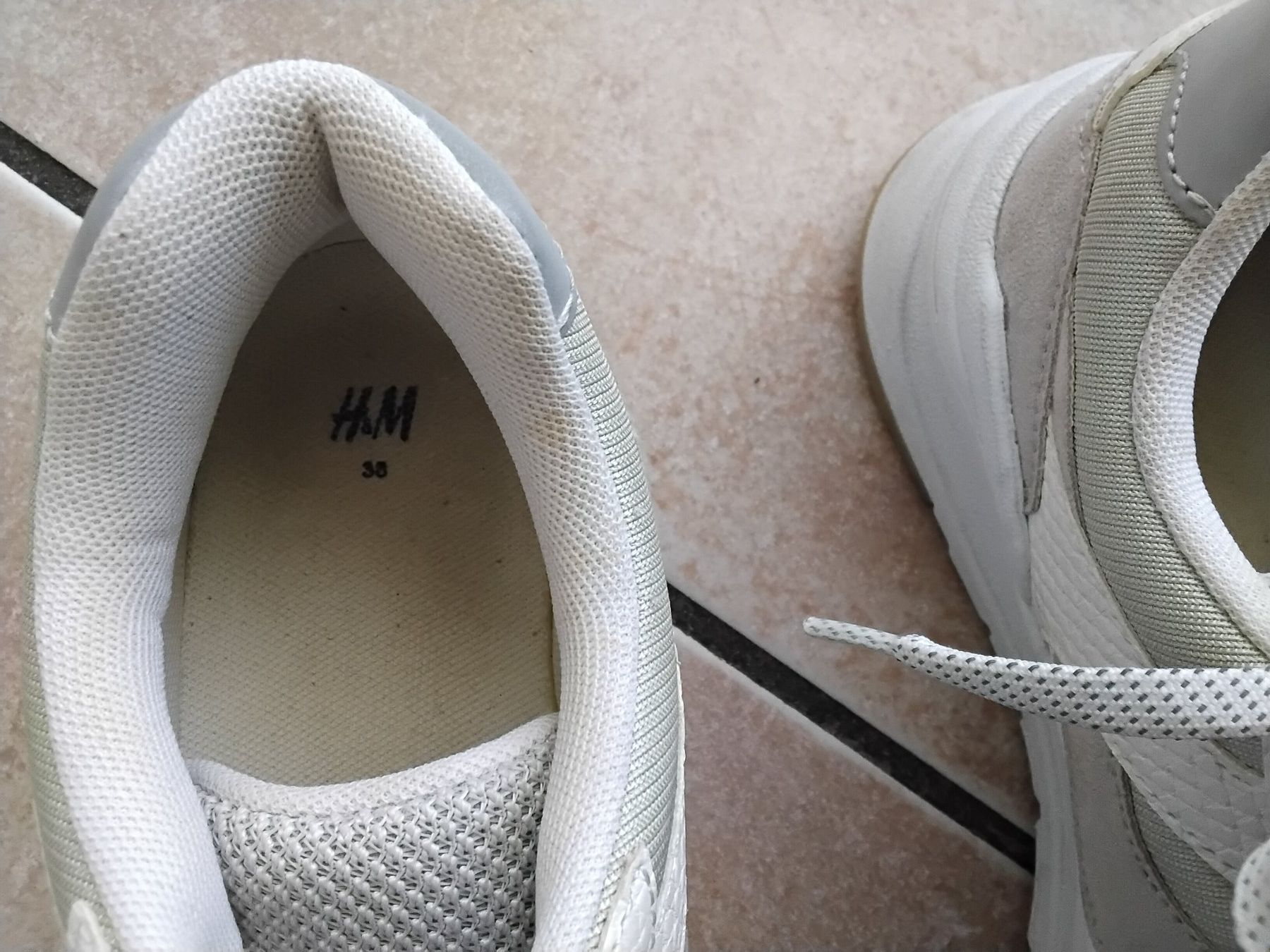 H&M Damenschuhe: Baskets tendance beiges et blanches H&M 38 – Neu (gemäss Beschreibung) aus Chêne-Bourg von Fio994 4