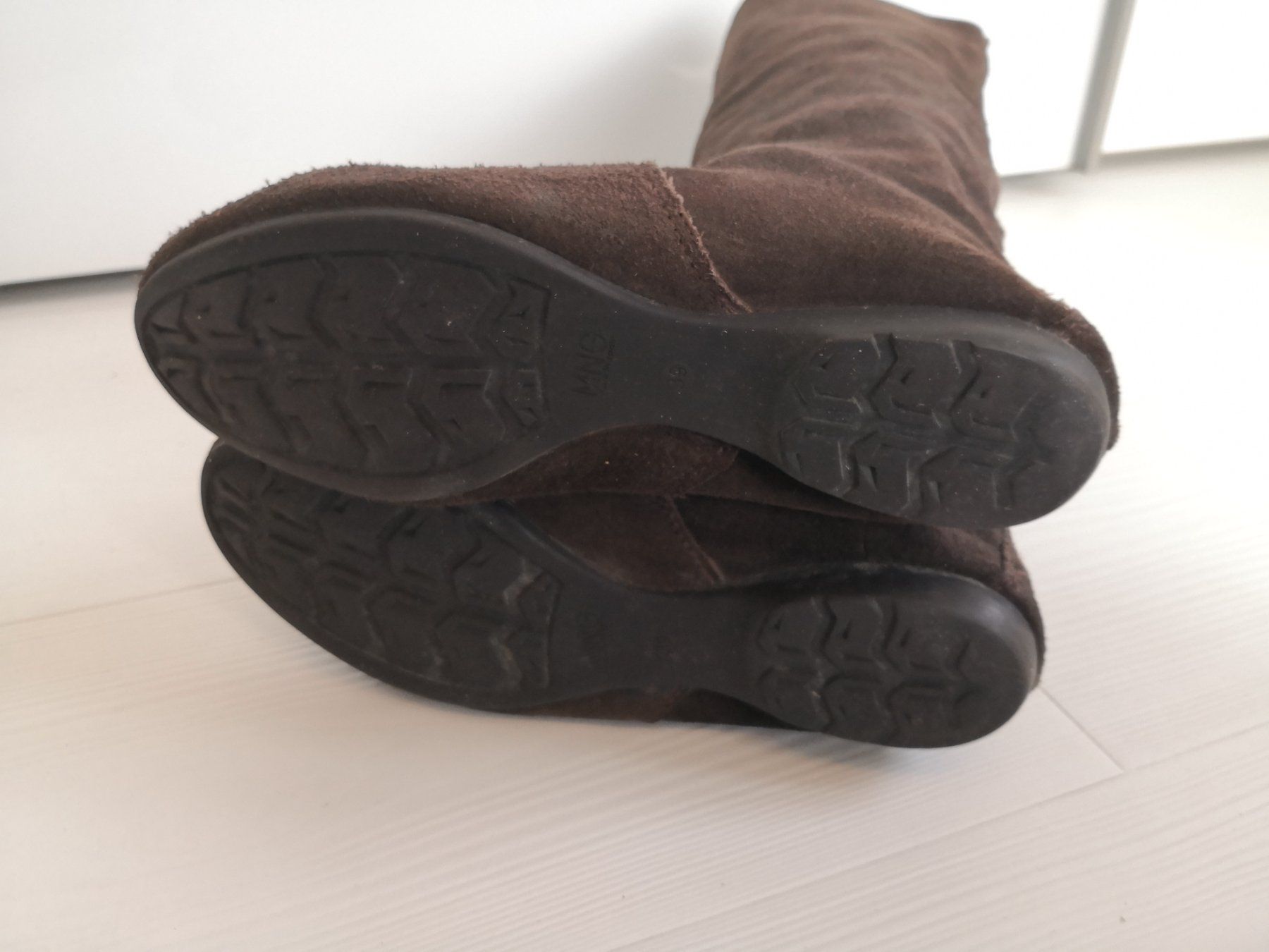 Mango Scarpe da donna: 🤩MANGO WILDLEDER-STIEFEL, BRAUN – Usato da Olten venduto da Naja-Twins-Twins 9