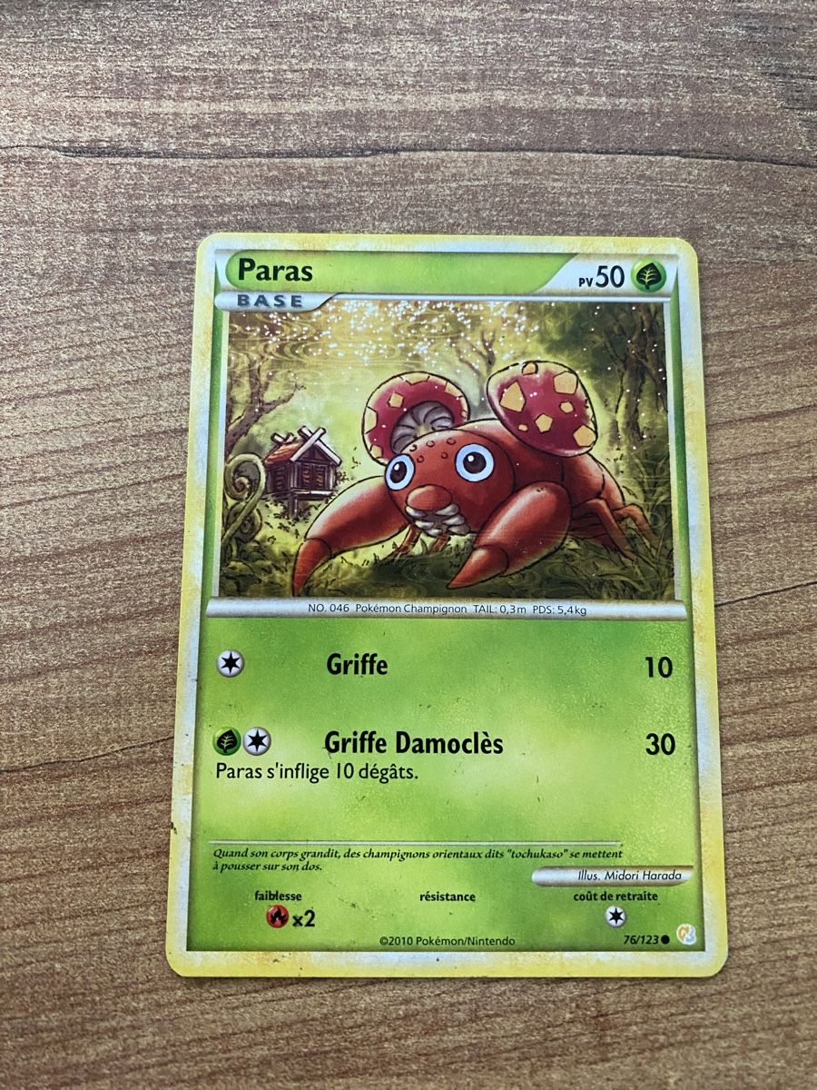 Pokémon Carte collezionabili: Carte Pokémon Paras - Edition de Base 76/123 – Usato da Rossemaison venduto da Carduelis