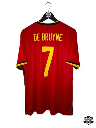 DE BRUYNE #7 Original Belgium 2020-21 Home Trikot