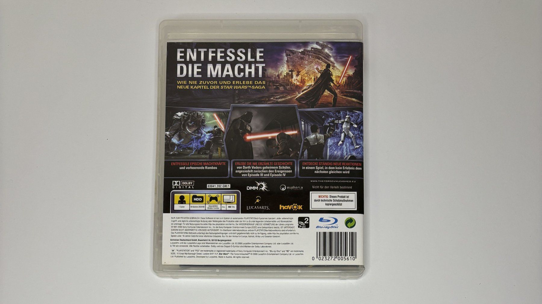 Spiele: PS3 - Star Wars: The Force Unleashed – Gebraucht aus Allschwil von Bullach 2