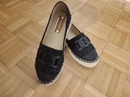 Schwarze Sommerschuhe Gr. 36, wenig getragen
