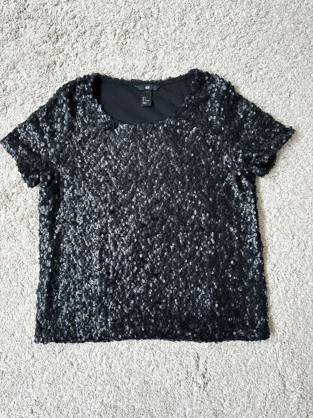 H&M T-shirt: Pailletten-T-Shirt – Usato da Binningen venduto da lea_5mf8