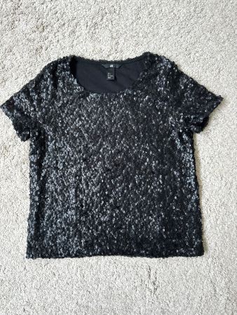 Pailletten-T-Shirt