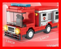 Feuerwehr Auto Kompatibel Spielzeug Steine Firefighter