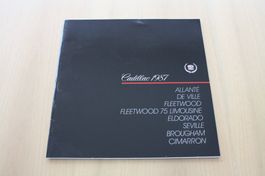 Cadillac Katalog 1987: Allanté, Eldorado, Seville, etc