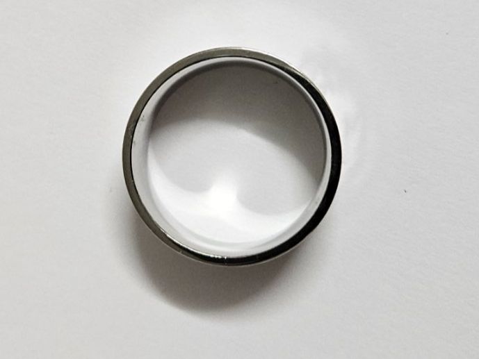 Anelli: Ring mit eingraviertem Löwen chrom / silbrig Gr. US 7 – Nuovo e nell'imballaggio originale da Kreuzlingen venduto da RahMal 2