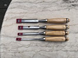 Stechbeitel Set 4 Stk. 6mm 10mm 16mm 20mm gebraucht