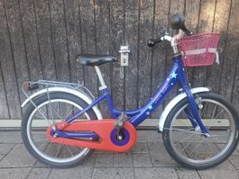 Kinderfahrrad Puky 16 Zoll blau mit Korb guter Zustand
