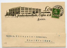 1 Illustrierte Karte Löw & Co. Basel 12.IV.28