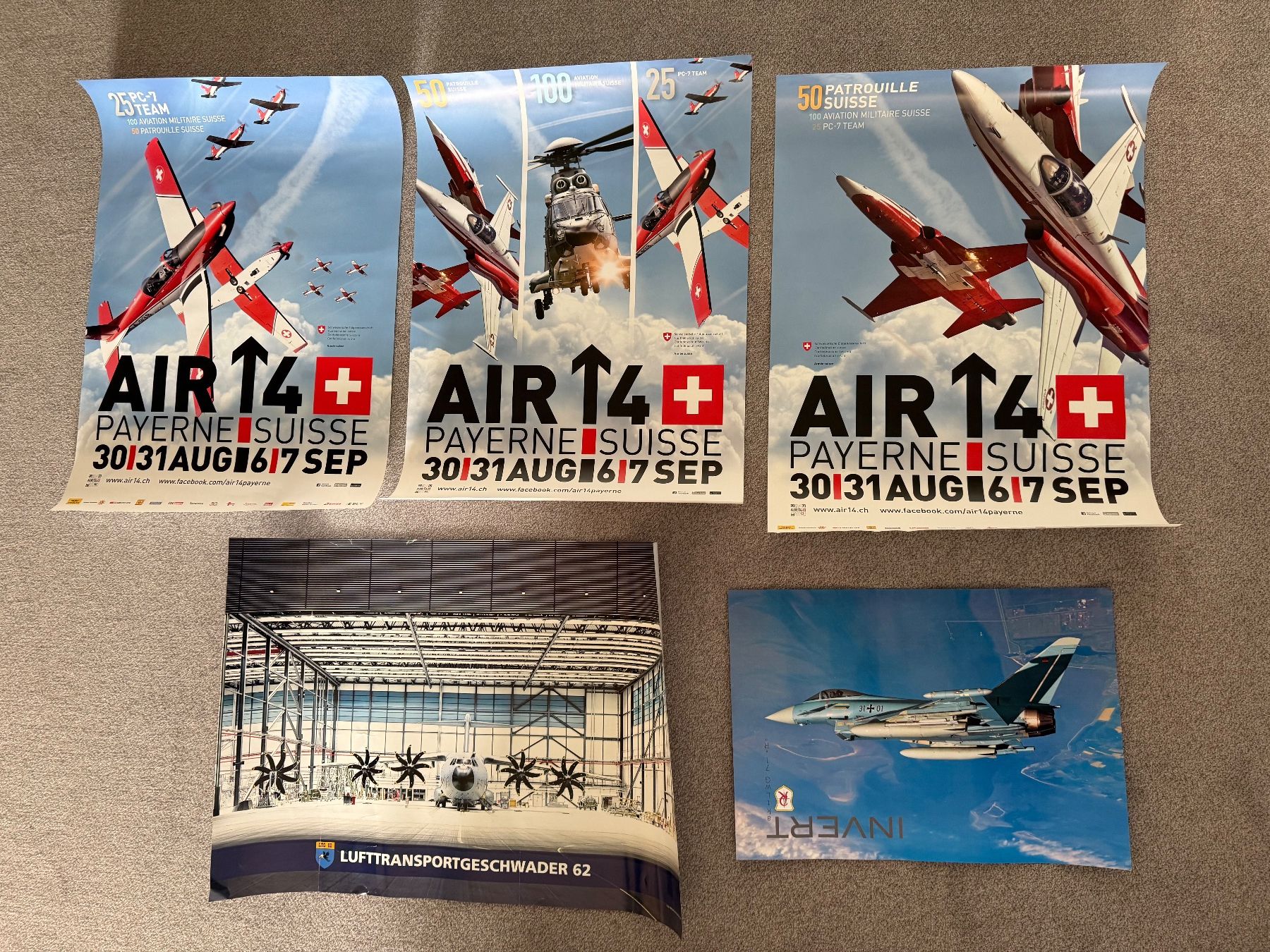 Foto & Immagini: 5 Poster/Plakate AIR14 Payerne - Schweizer Luftwaffe – Usato da Brütten venduto da Hst1