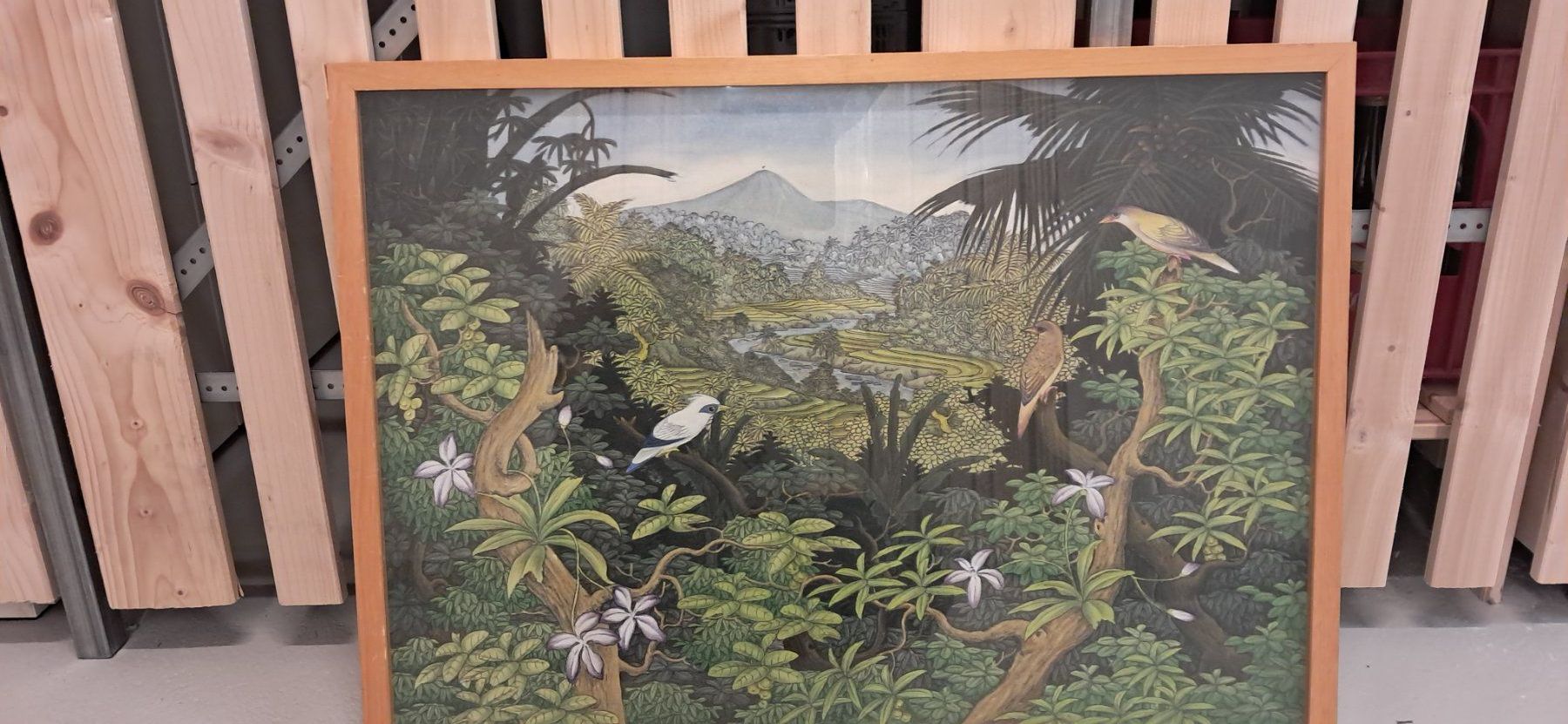 Dipinti: Acryl auf Leinwand, Balinesischer Dschungel – Usato da Chur venduto da Okapi77 3