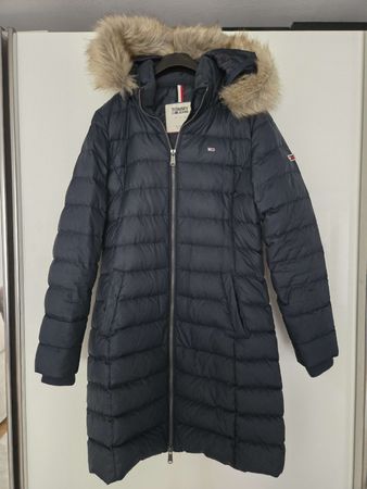 Tommy Jeans Daunenmantel dunkelblau Grösse M - gebraucht
