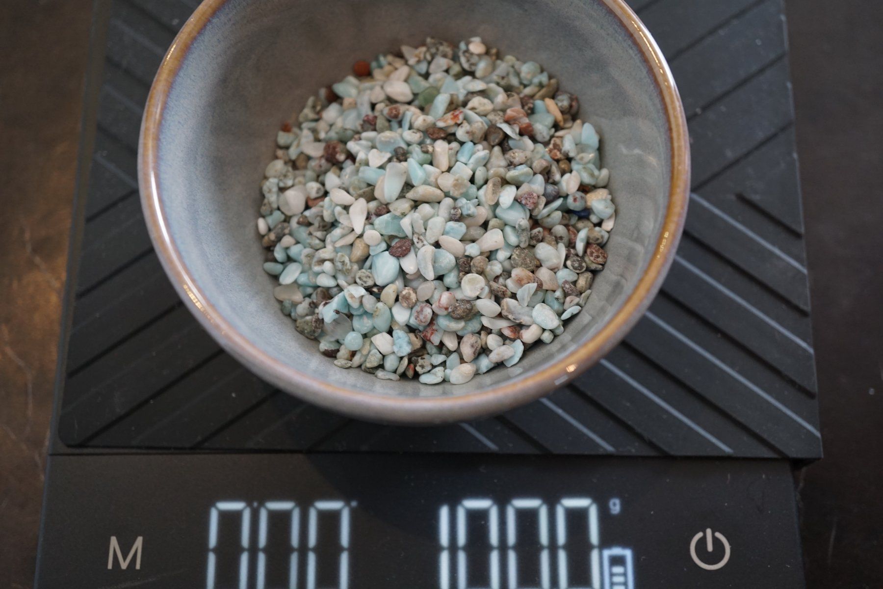 Minerali & Pietre curative: Larimar  /Wassersteine  100g pro gebot    TOPSTONE – Nuovo e nell'imballaggio originale da Eschenbach SG venduto da topstone 4
