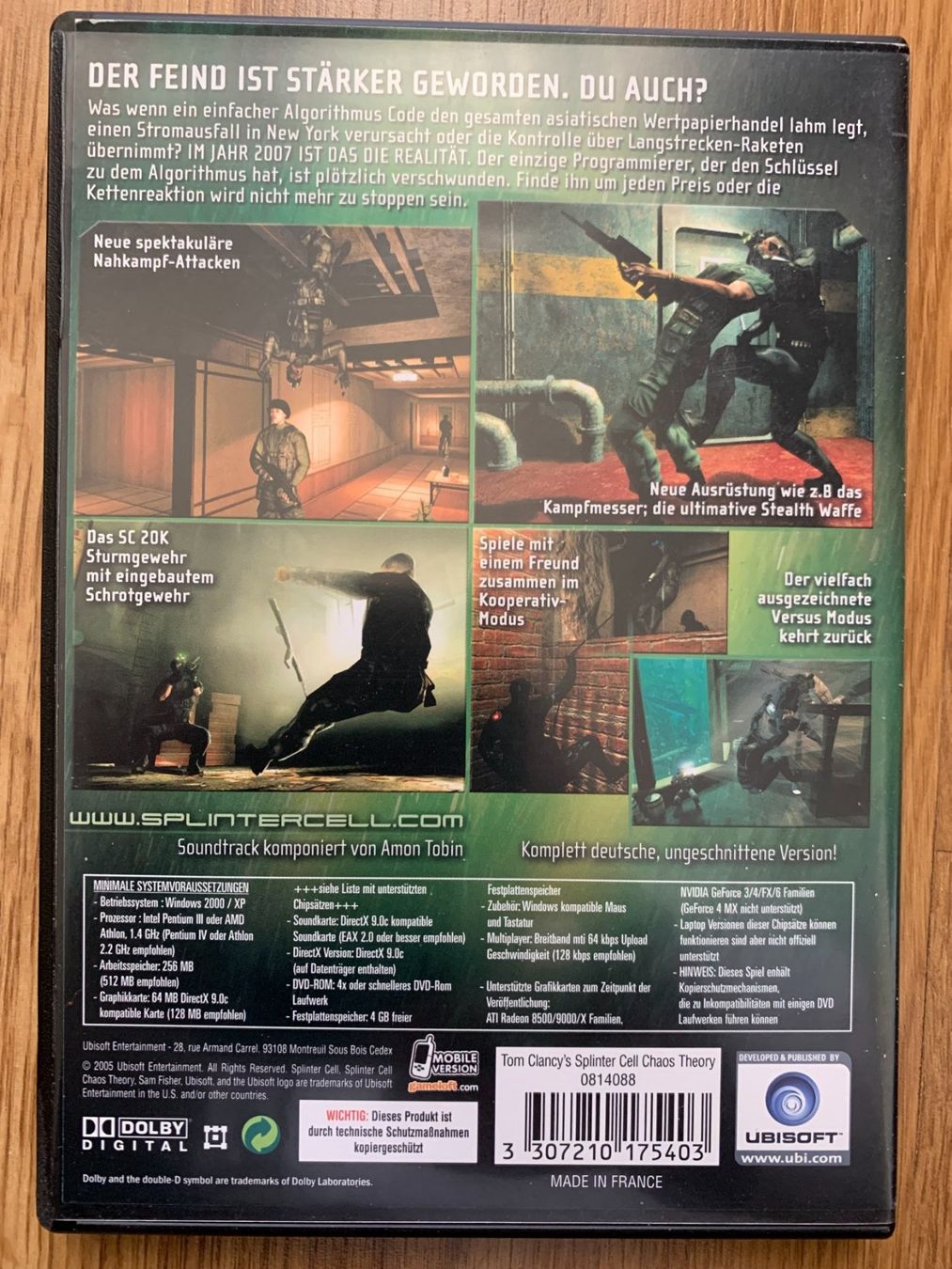 Giochi: PC-Game Tom Clancy's Splinter Cell Chaos Theory – Nuovo (secondo la descrizione) da Landquart venduto da interesse63 2