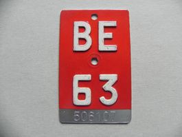 Velonummer Velo Rad BE 63 Bern 1963 Nummer Bike Geschenk