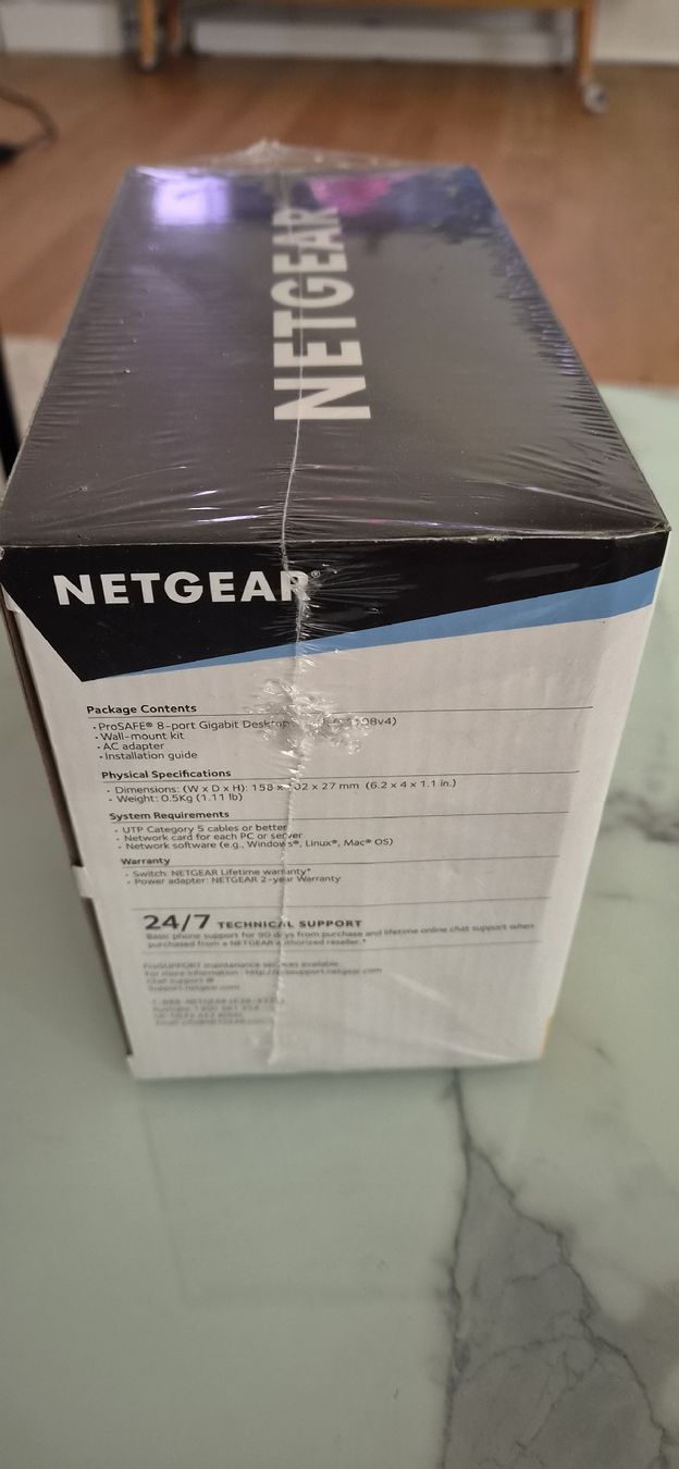 Netgear Hubs & Switches: NETGEAR GS108 8-Port Gigabit Desktop Switch – Neu und originalverpackt aus Gerzensee von Omeisel 2