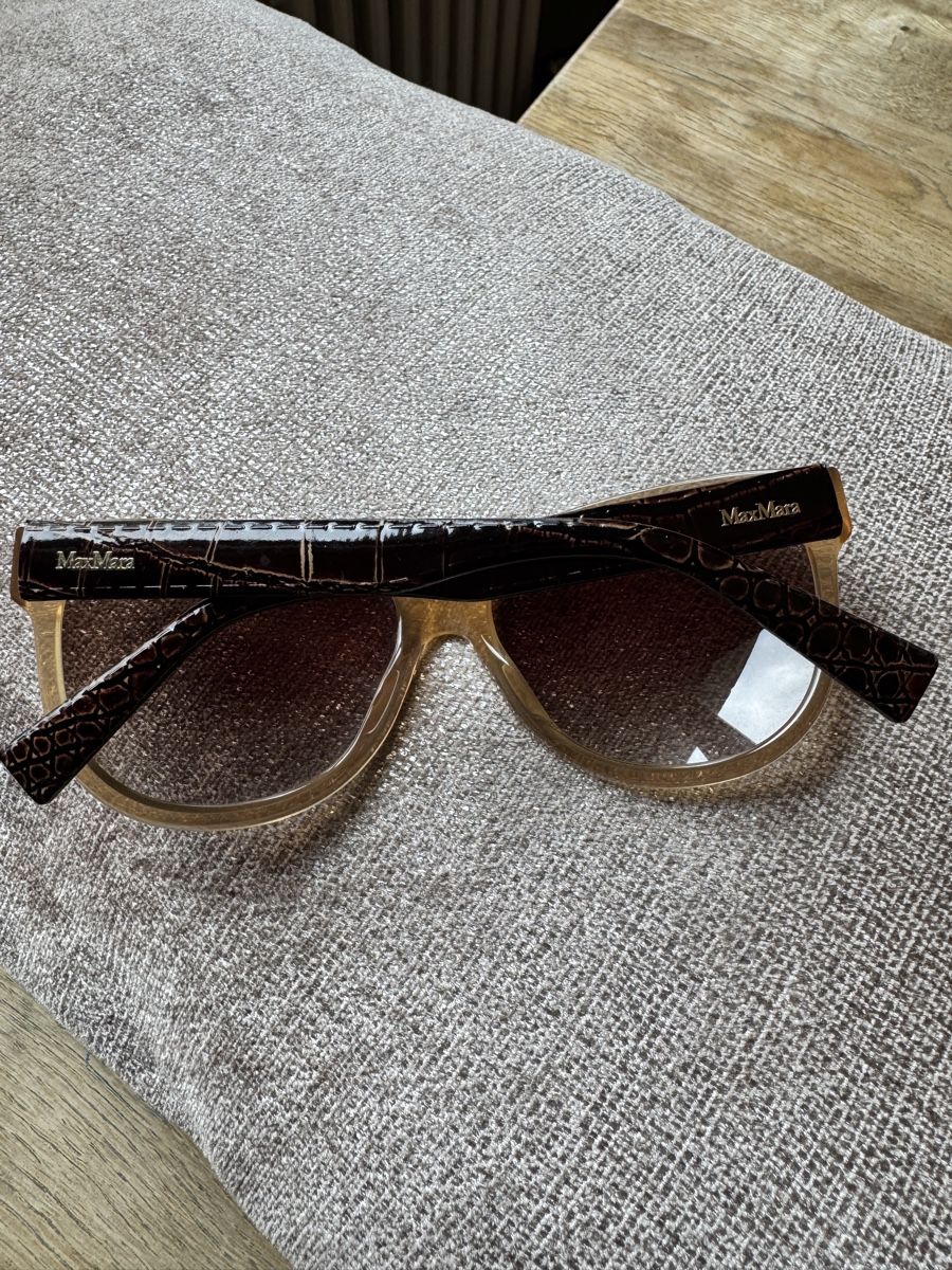 Max Mara Occhiali & Lenti: Max Mara tortoiseshell leather style sunglasses – Usato da Zürich venduto da Turkeykitty 2