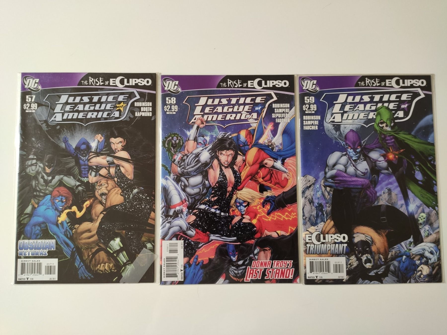 Fumetti: DC Justice League #43,44,57,58,59, 5 comics – Usato da Uster venduto da Vega56