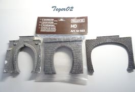 Diverse H0 Tunnelportale  1x Neu, 2x aus Anlagerückbau