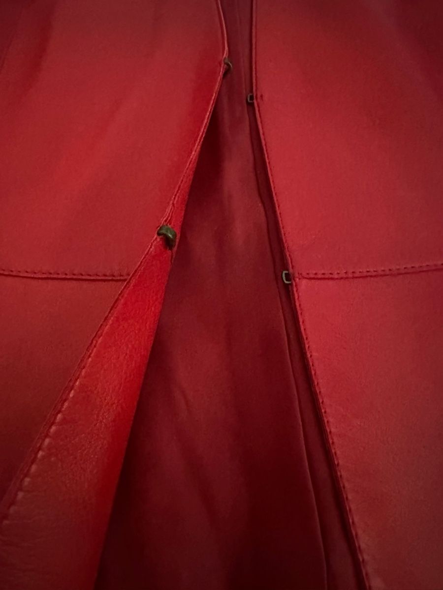 Akris Giacche: Rote Akris Lederjacke, Gr. 38 – Nuovo (secondo la descrizione) da Binningen venduto da Yuliya15 3