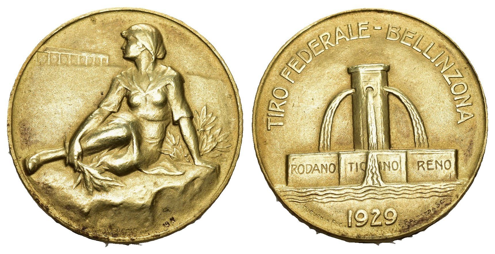 Medaglie: Bellinzona 1929 – Usato da Bern venduto da numismatictops