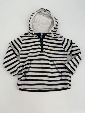 Gestreifter Hoodie/Kapuzenpullover Gr. 86 von dopo dopo baby