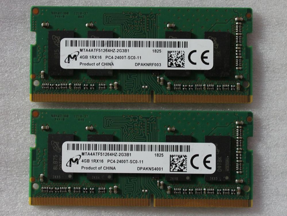 2x RAM Laptop DDR4 à 4GB | Kaufen auf Ricardo