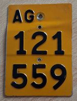 Töffli / Mofa-Nummer AG 121 559