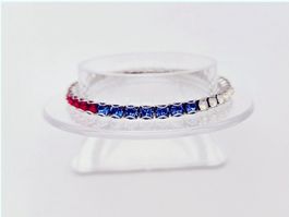 Damenarmband Tennis Armband Swarovski Kristalle Mehrfarbig