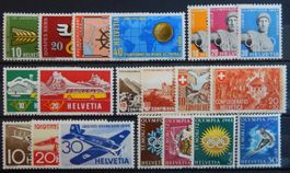 Schweiz Lot mit alten Werten MNH ** II