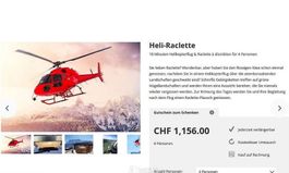 Heli-Flug Weissenstein 4 Pers. inkl. Raclette