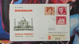 CL36 Enveloppe + Timbre Suisse - Theme Aviation 1969